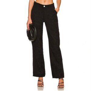SUPERDOWN Willow Soft Black Rib Corduroy Cargo Pants Black Sz Small $74